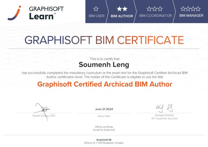 Archicad BIM Auteur Graphisoft Certifié