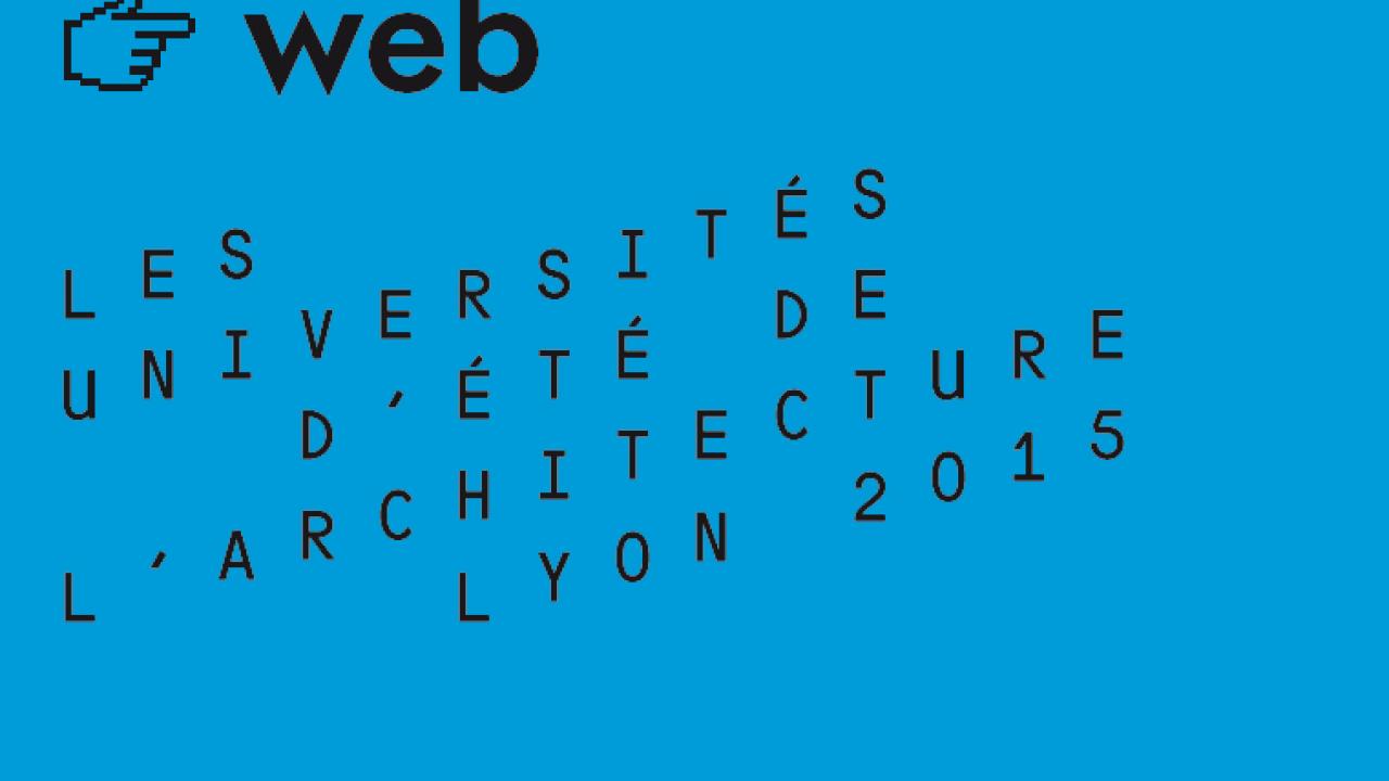 Analyse des contributions web Universités d'été de l'architecture 2015
