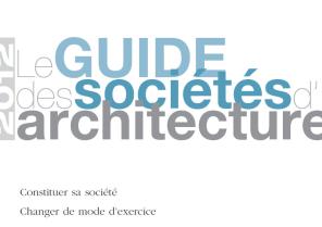 Couverture - Le guide des sociétés d’architecture