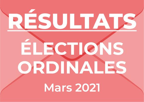 Résultats Elections Ordinales